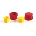 Stockcap THREADED CAP-CT-15-LDPE-RED, 100PK 439120